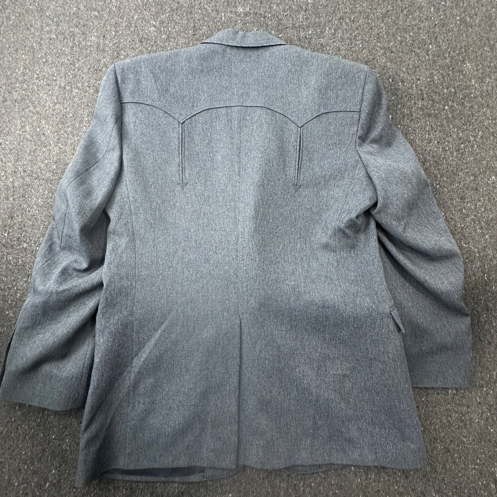 Circle S Dallas Texas Boise Western Suit 46L Charcoal Gray Jacket 38W Trousers - Picture 8 of 16
